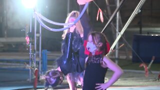 Trapeze Las Vegas celebrates Halloween with outdoor performance