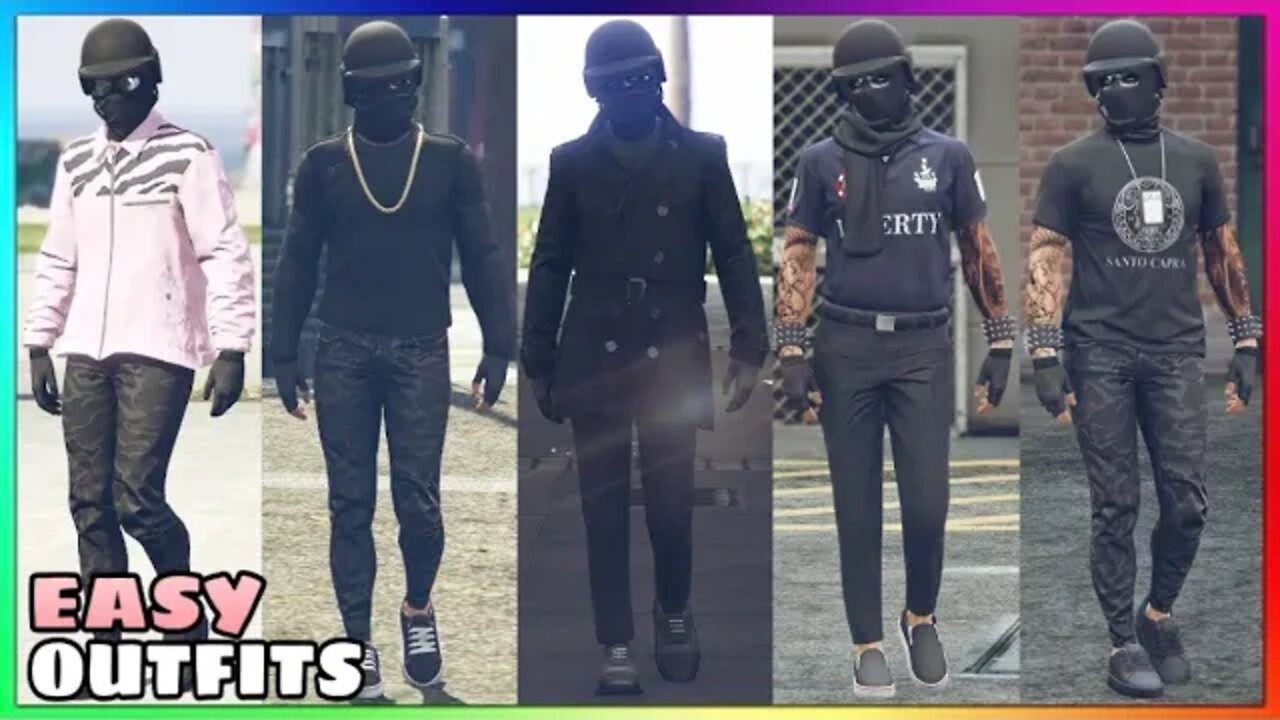 Top 5 Best Easy To Make Male Tryhard Outfits #37 (GTA Online)