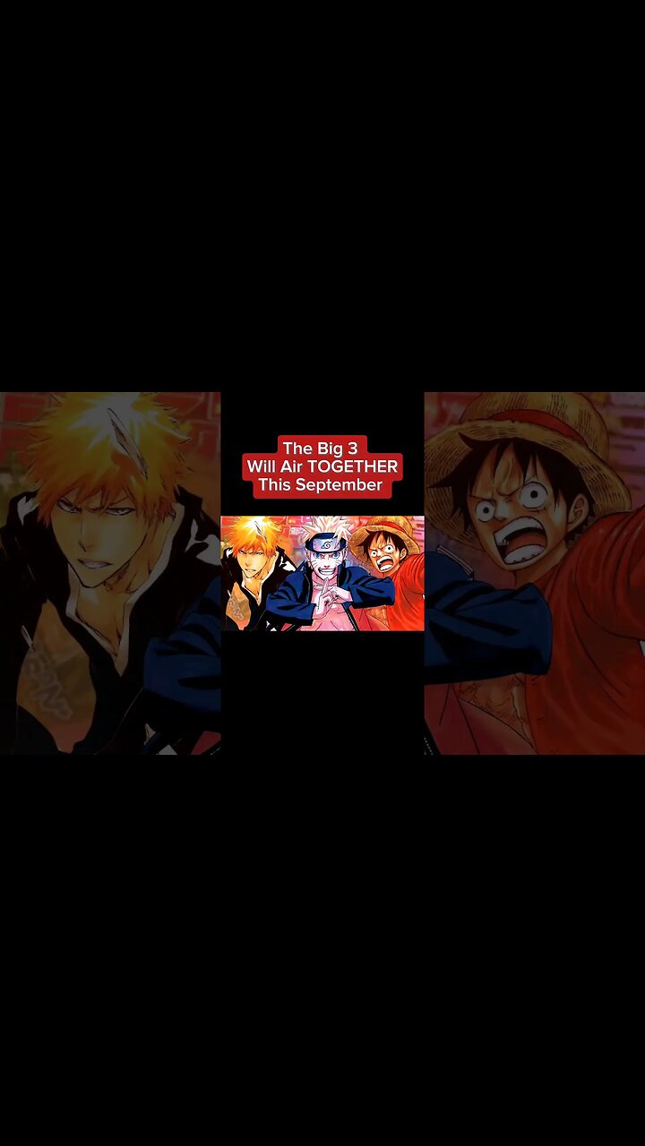 Big Three Anime Luffy Naruto Ichigo - Etsy UK