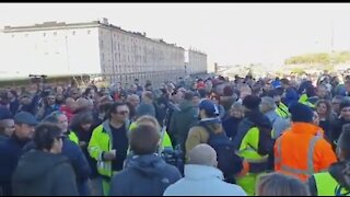 Thousands Protest Against COVID Passports In Italy