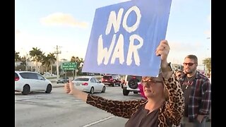 Rally against possible war with Iran