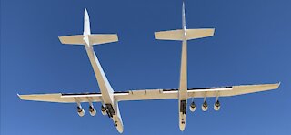 Stratolaunch Test Flight Today! Strato's Shadow in SloMo