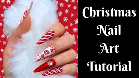 Christmas Nail Art Tutorial | Nail Art For Beginners | Nail Stamping For Beginners