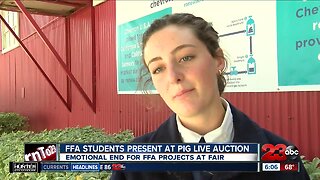 FFA students present at kern county fair live auction