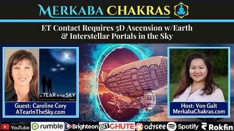 ET Contact Requires 5D Ascension w/Earth & Portals in the Sky - Caroline Cory: Merkaba Chakras #98