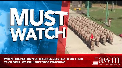 When This Platoon Of Marines Started To Do Their Trick Drill, We Couldn’t Stop Watching