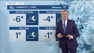 Lows dip back into -10 in the Milwaukee area Tuesday evening