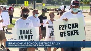 Birmingham parents rally to demand safe, in-person learning