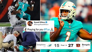 NFL World REACTS To Tua Tagovailoa Injury | Dolphins Lose To Bengals, Miami UNDER FIRE