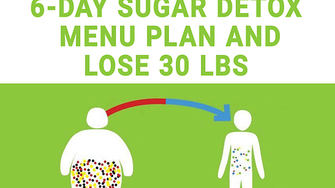 6 day sugar detox menu plan, lose 30 lbs!