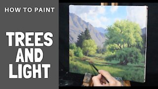 How to Paint TREES and LIGHT