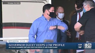 Governor Ducey keeps low profile amid rising COVID numbers, election