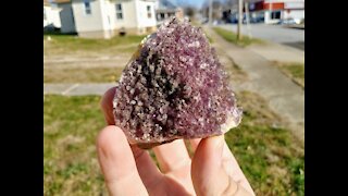 Amethyst with Minor Pyrite