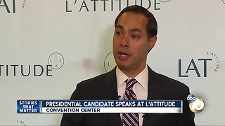 Presidential candidate speaks at L'Attitude