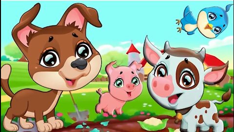 Cute Animals Finger Family, Dog, Cat, Mouse, Cow, Pig Nursey Rhymes Cookie Tv