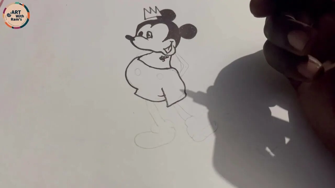 pencil drawings of mickey mouse