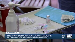 COVID-19 vaccine in high demand