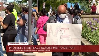 Protests take place across metro Detroit