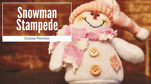 Snowman Stampede course preview - with metrics