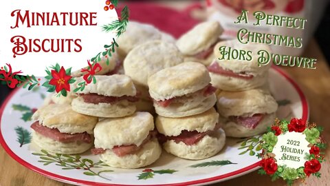 Tiny Biscuits!🎄 Easy Christmas appetizers (Hors d'oeuvres) Perfect & Tasty Holiday Party Food!