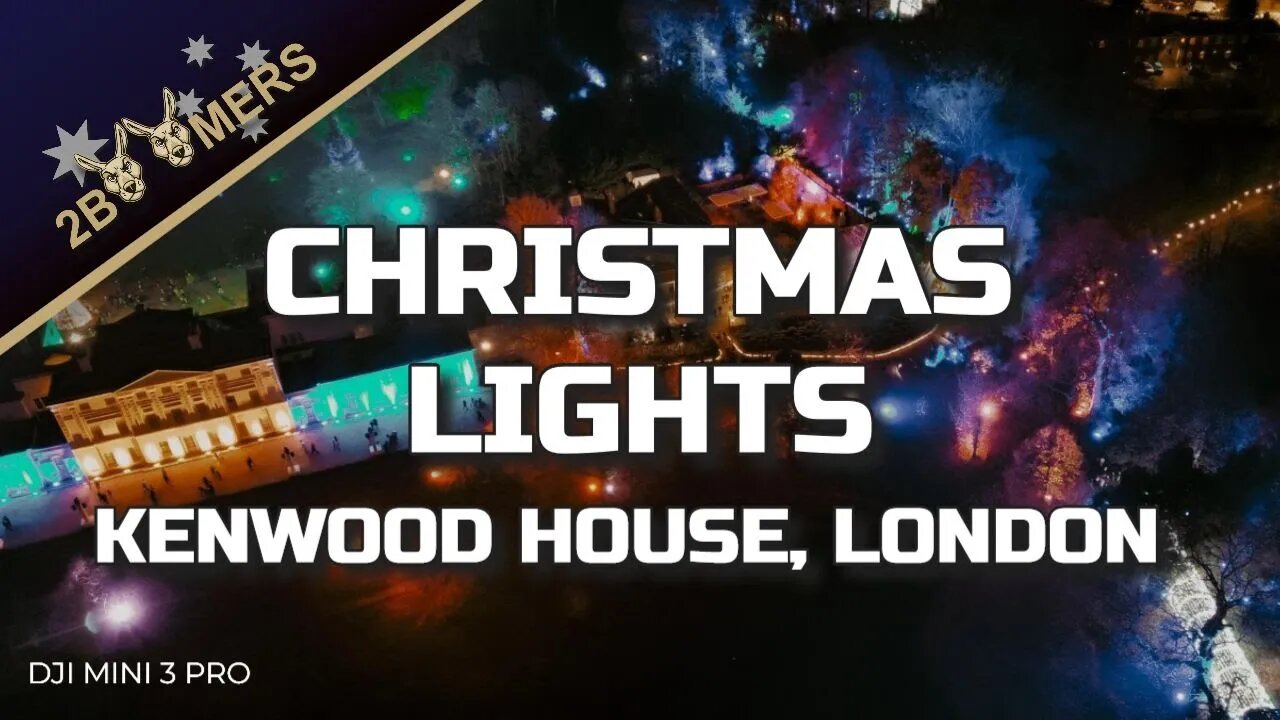 CHRISTMAS LIGHTS KENWOOD HOUSE HAMPSTEAD LONDON #djimini3pro