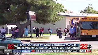 BCSD discusses students returning to class