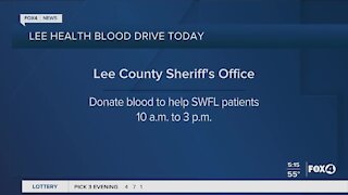 Lee Health blood drive at Lee County Sheriffs Office