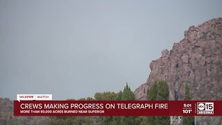 Crews making progress on Telegraph Fire