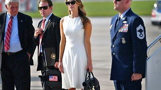Hope Hicks spotted boarding Air Force One
