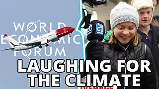 Greta Thunberg Arrogantly Laughs Off Reporters' Questions About Private Jets In Davos