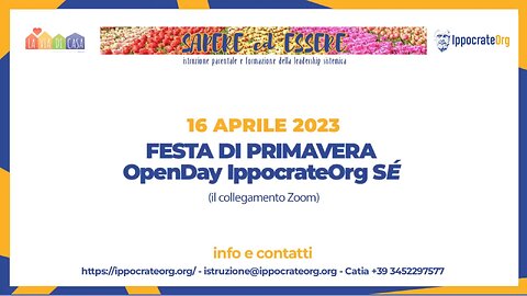 Sapere ed Essere: Festa di Primavera 16aprile2023