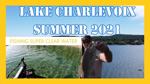 Lake Charlevoix Michigan Bass Fishing Summer 2021