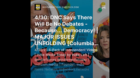 4/30: DNC Says There Will Be No Debates - Because... Democracy! | MAJOR ISSUES UNFOLDING +
