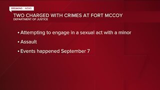 Two evacuees charged with crimes at Fort McCoy