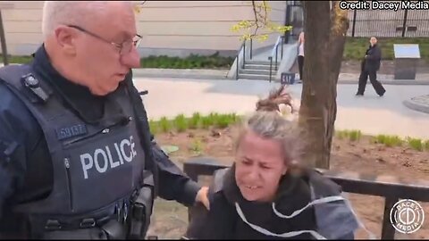 Watch: Disturbing video shows RCMP go hands on with woman who was yelling at Justin Trudeau