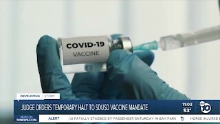 Judge orders temporary halt to SDUSD vaccine mandate