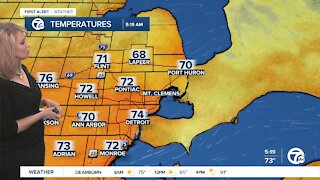 Metro Detroit Forecast: Storm chance today with bigger weekend heat