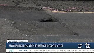 Mayor signs legislation to improve city infrastructure