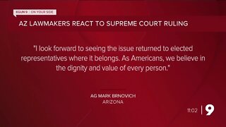 Arizona leaders react to Supreme Court overturning of Roe v. Wade