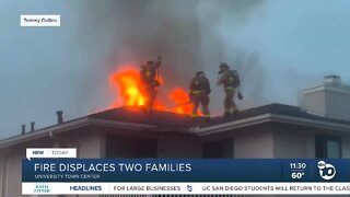 Fire at complex displaces families