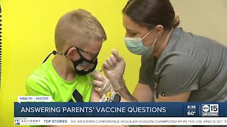 Answering parents' vaccine questions
