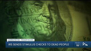 IRS sends stimulus checks to dead people