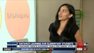 Distance learning for elementary students