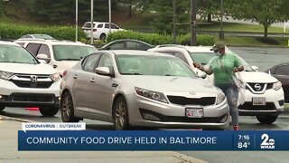 Community food drive held in Baltimore
