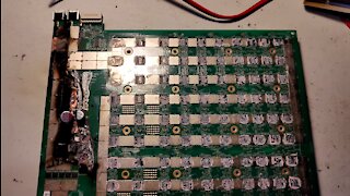 Bitcoin Mining Farm - S19 Pro Hashboard Destroyed Its Self, Fire and Death
