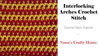 Interlocking Arches Crochet Stitch Tutorial