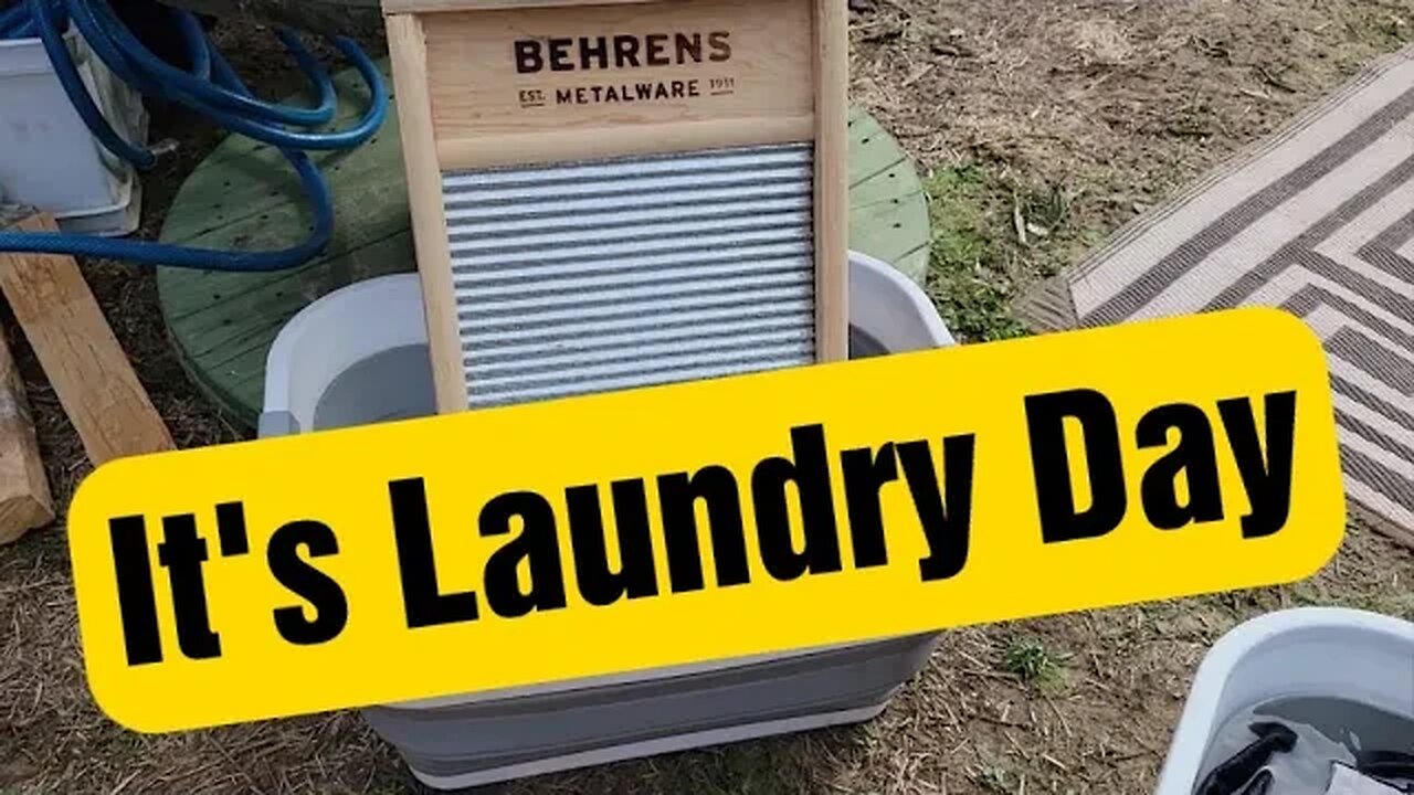 It S Laundry Day Hand Washing Clothes At Our Site Laundry Camping Nomad Fulltimerv Wash