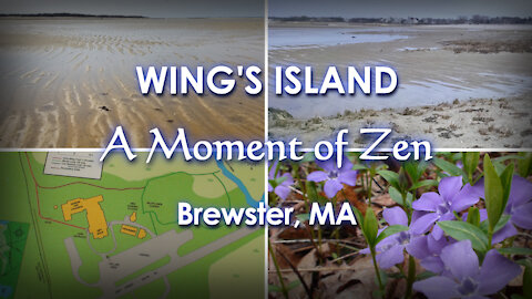 Drone flight over Wings Island Wetland - Brewster MA