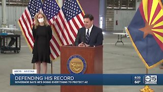 Governor Ducey defends his record