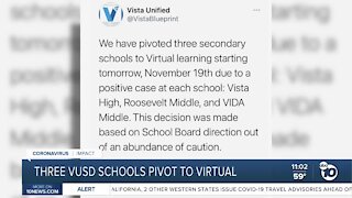 Three VUSD schools pivot to virtual